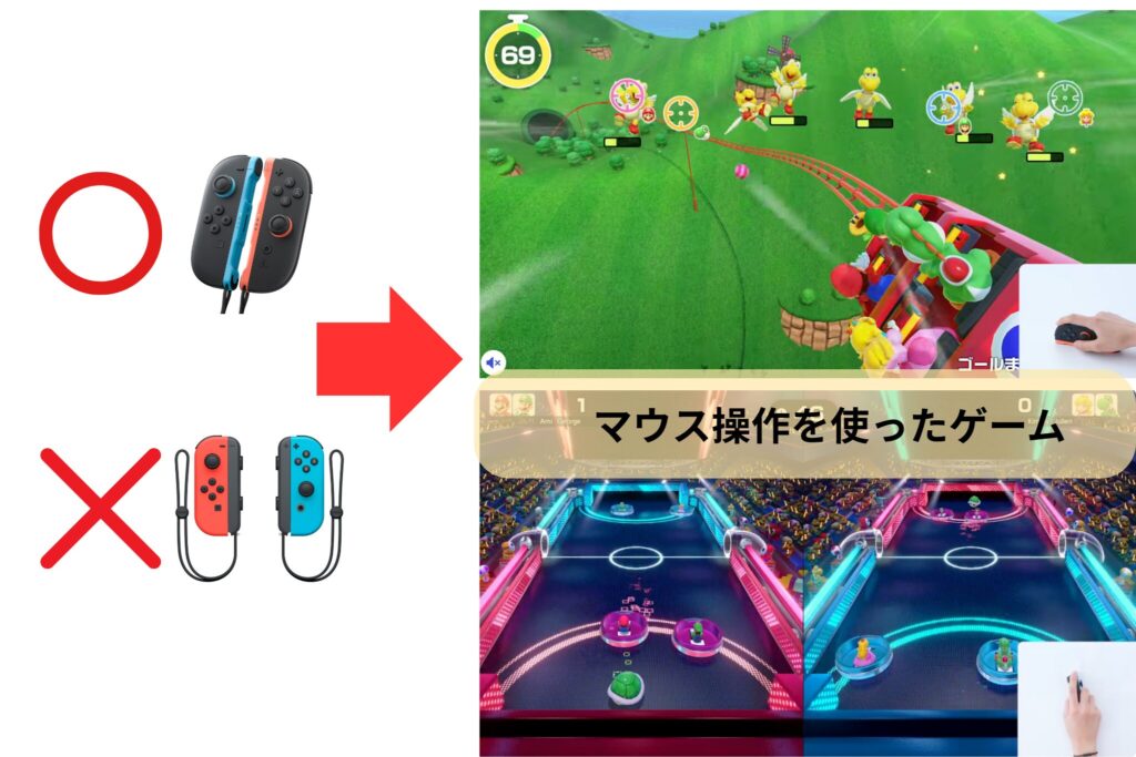 マウス操作を使ったゲームはJoy-Con2