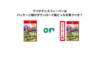 マリオテニスフィーバーはパッケージ版かダウンロード版どっちを買うべき？