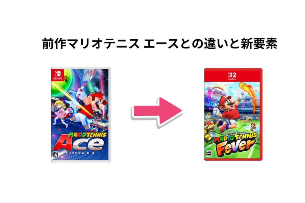 前作マリオテニス エースとの違いと新要素