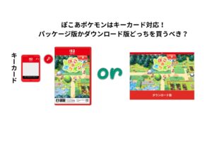 ぽこあポケモンはキーカード対応！ パッケージ版かダウンロード版どっちを買うべき？
